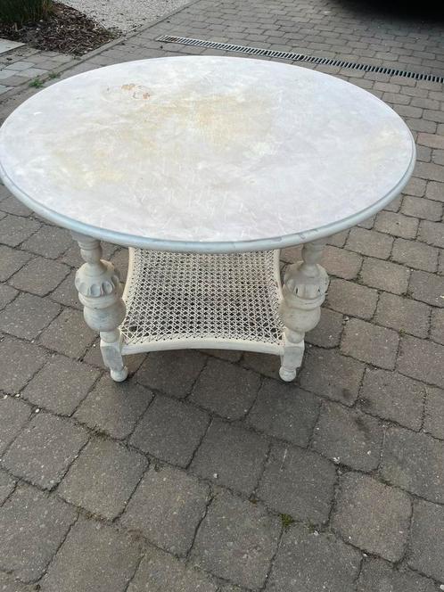 Mooi tafeltje, Tuin en Terras, Tuintafels, Zo goed als nieuw, Rond, Hout, Ophalen
