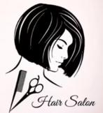 Grote muursticker Kapper / Hair Salon zwart (57x70cm), Ophalen of Verzenden, Huis en Inrichting