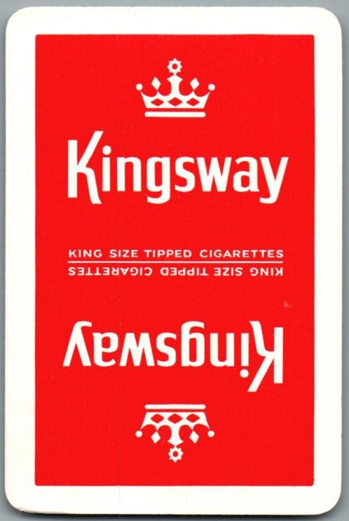 speelkaart - LK12379 - Kingsway, Verzamelen, Speelkaarten, Jokers en Kwartetten, Zo goed als nieuw, Speelkaart(en), Verzenden