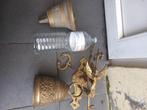 2 cloches et une lampe à pétrole en cuivre, Antiquités & Art, Antiquités | Bronze & Cuivre, Enlèvement, Cuivre