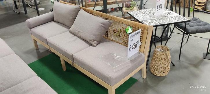 Tuinmeubel lounge zit-en ligbank 194x69x75cm, Tuin en Terras, Tuinsets en Loungesets, Nieuw, Loungeset, Wicker, 2 zitplaatsen