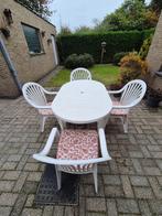 tuinset, Tuin en Terras, Ophalen, 4 zitplaatsen, Kunststof, Gebruikt