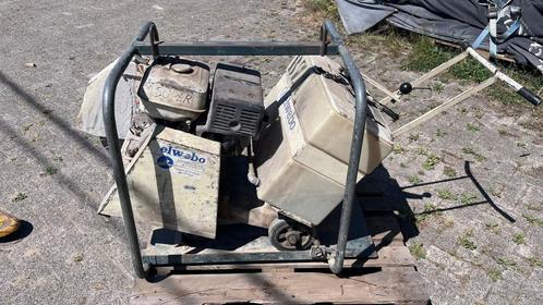 Bouwzaag op pallet, Doe-het-zelf en Bouw, Gereedschap | Zaagmachines, Gebruikt, Overige typen, 1200 watt of meer, Ophalen