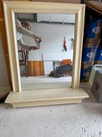 Grand miroir avec tablette en bois, Maison & Meubles, Enlèvement, Utilisé