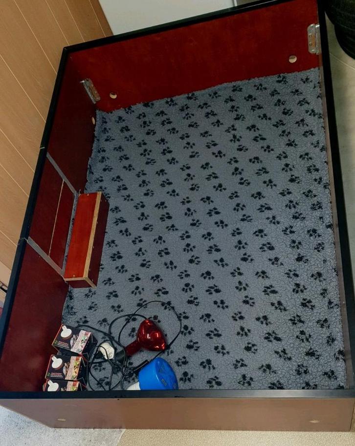 Werpkist werpbak puppybak, Dieren en Toebehoren, Hondenhokken, Zo goed als nieuw, Hondenkennel, Minder dan 65 cm, 110 cm of meer