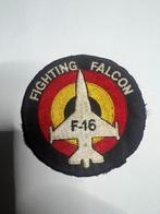 Badge FIGHTING FALCON F-16, Verzamelen, Luchtvaart en Vliegtuigspotten, Ophalen of Verzenden, Gebruikt, Patch, Badge of Embleem