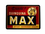 Blikken Reclamebord Max Quinquina 1950, Ophalen of Verzenden, Gebruikt, Reclamebord
