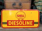 Plaque émaillée Shell Diesoline, Enlèvement, Utilisé