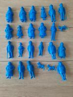 24 figurines bleues Tintin Esso Belvision Bon état, Utilisé, Enlèvement ou Envoi