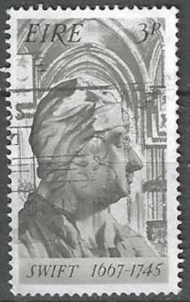 Ierland 1967 - Yvert 201 - Jonathan Swift (ST), Postzegels en Munten, Postzegels | Europa | UK, Verzenden