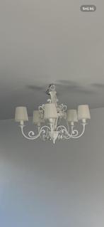 Philips kroonluchter, incl. spaarlampen, wit, Huis en Inrichting, Lampen | Kroonluchters, Ophalen of Verzenden, Gebruikt, Glas