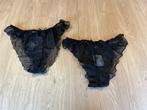 Doorzichtige slipjes zwart maat 44 en 48, Kleding | Dames, Ophalen of Verzenden, Zwart