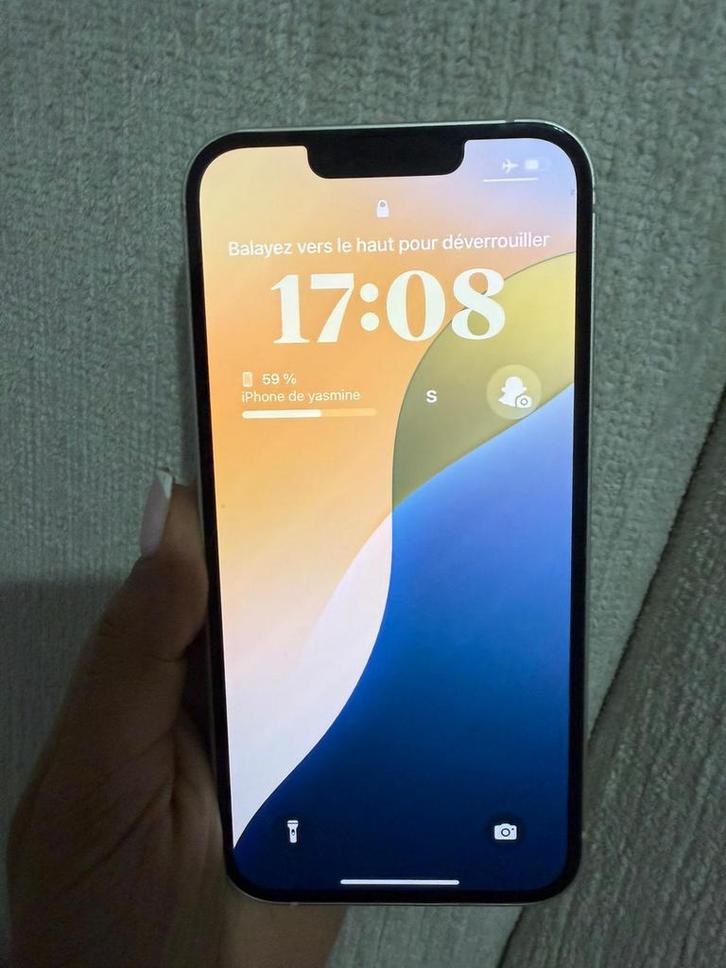 iPhone 13 – Wit – 128Go, Telecommunicatie, Mobiele telefoons | Apple iPhone, Zo goed als nieuw, iPhone 13, Wit, Ophalen