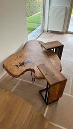 Unieke boomstam salontafel, Huis en Inrichting, Ophalen, Gebruikt, 50 tot 75 cm, Overige vormen