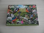 JUMBO LEGPUZZEL TUINVOGELS 1000 STUKJES, Ophalen of Verzenden, 500 t/m 1500 stukjes, Zo goed als nieuw, Legpuzzel