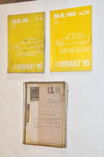 werkplaatshandboeken RENAULT 16