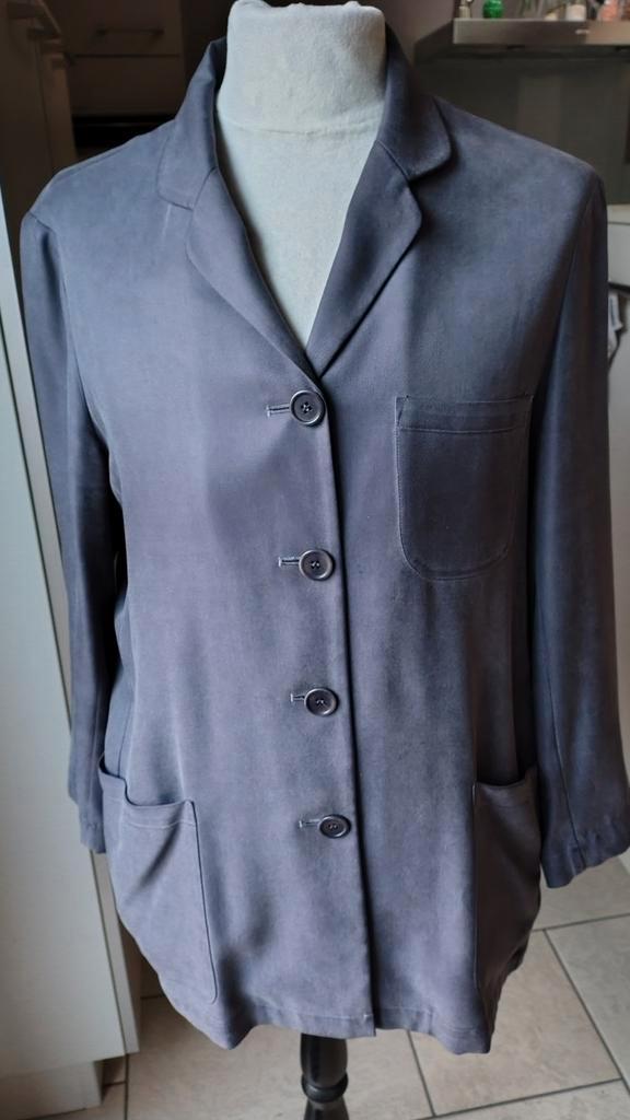 Blazer of jas "gigue" maat 42, Kleding | Dames, Jassen | Zomer, Gedragen, Maat 42/44 (L), Grijs, Ophalen of Verzenden