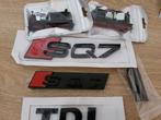 Audi SQ7 logo's voor op de grill en koffer, Auto-onderdelen, Klein materiaal, Ophalen of Verzenden, Nieuw, Audi