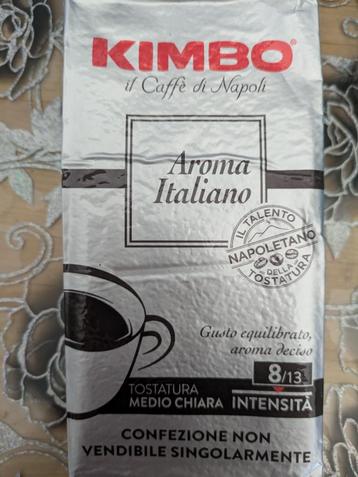 Café moulu Kimbo 8/13 trois kilos donc 12 pack de 250gr beschikbaar voor biedingen