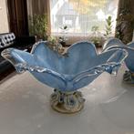 2 capodimonte (fruit)schalen - Made in Italy, Huis en Inrichting, Schaal, Ophalen of Verzenden, Overige vormen, Glas