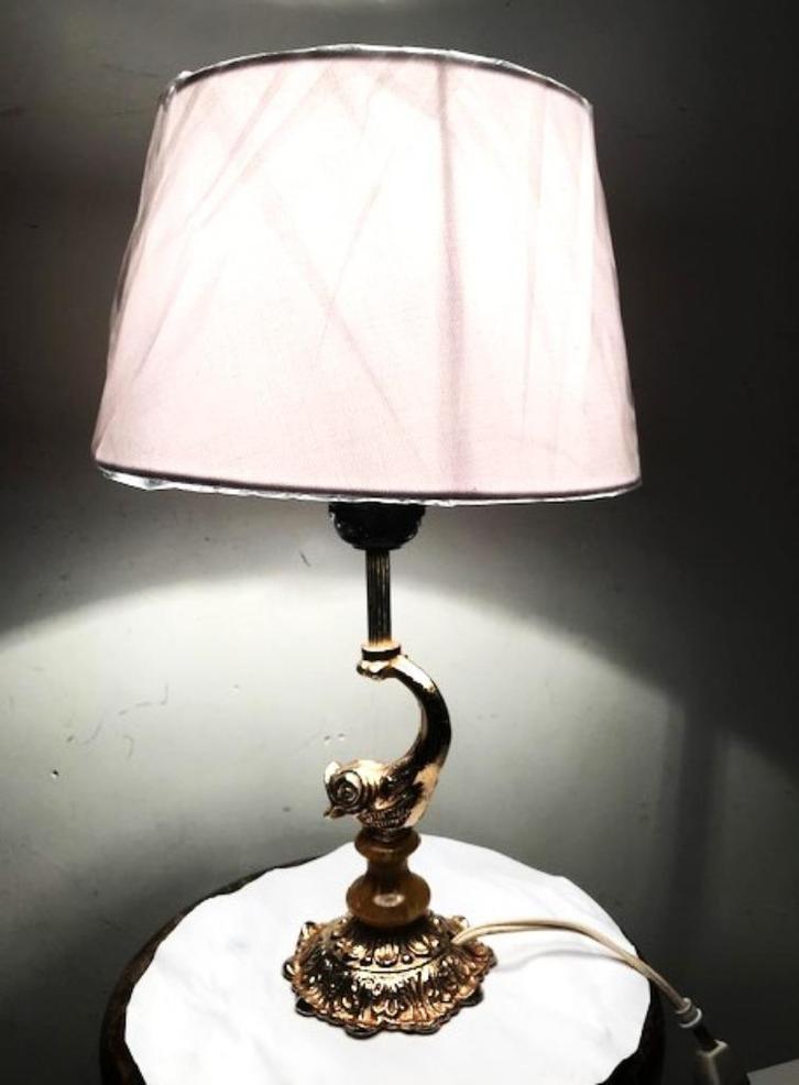 Lamp Hollywood Regency messing 😍🤗✨💑🎁💎😎👌, Antiek en Kunst, Antiek | Meubels | Tafels, Ophalen of Verzenden