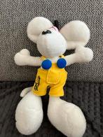 Diddl knuffel wit 26 cm met geel broekpak, Verzamelen, Diddl, Ophalen of Verzenden, Diddl, Knuffel