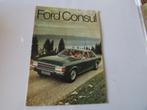 FORD CONSUL, BROCHURE 1972, Gelezen, Ford, Ophalen of Verzenden, Ford Motor company