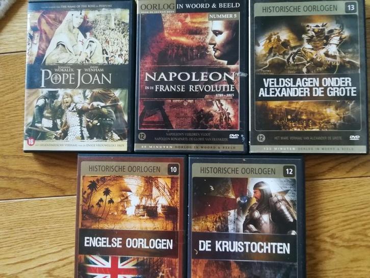 LOT 5 DVD'S GESCHIEDENIS - Prijs = samen - voor goed doel, Cd's en Dvd's, Dvd's | Documentaire en Educatief, Gebruikt, Politiek of Geschiedenis