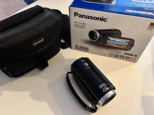 Video Camera - Panasonic HC-V100 + opbergtas, TV, Hi-fi & Vidéo, Caméscopes numériques, Comme neuf, Caméra, Panasonic, 20x ou plus