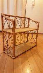 Wandplank van bamboe en rotan - Vintage, Ophalen, Gebruikt