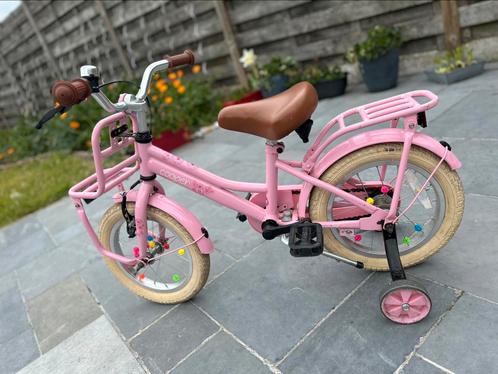 Eerste meisjesfiets14 inch Cooper, Fietsen en Brommers, Fietsen | Kinderfietsjes, Gebruikt, Minder dan 16 inch, Zijwieltjes, Ophalen