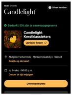 5x Candlelight Kerstklassiekers (Zone D) AbdijsiteHerkenrode, Tickets & Billets, Trois personnes ou plus, Décembre, Instrumental