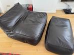 Verzelloni - Zoe XL love seat - lederen lounge zitzak, Huis en Inrichting, Zitzakken, Ophalen, Gebruikt, Bruin, Zitzak