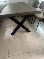 Eettafel industriele look, Ophalen, Zo goed als nieuw