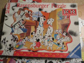 puzzel ravensburger dalmatiers 24, Ophalen of Verzenden, 10 tot 50 stukjes, Gebruikt, 2 tot 4 jaar