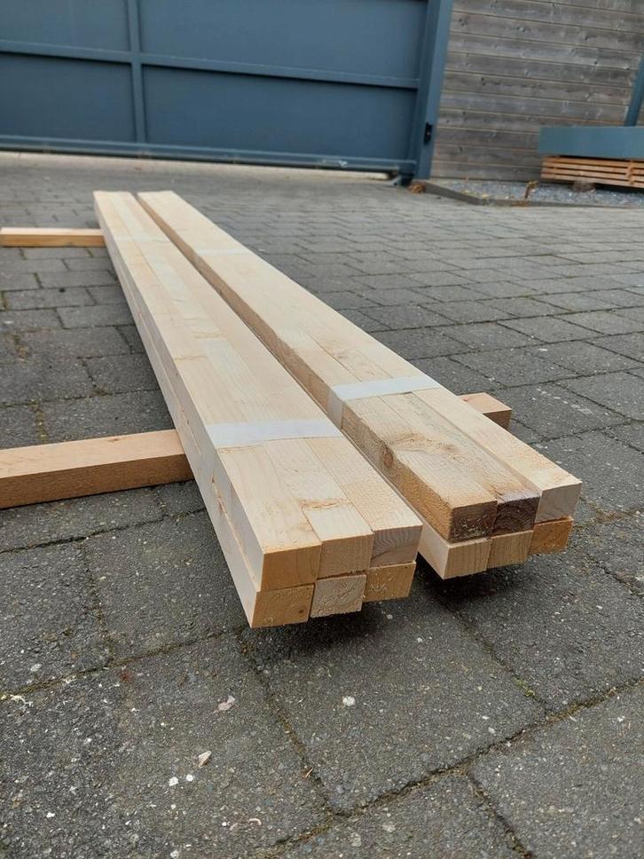 Balkjes gezaagd uit steigerhout planken, Doe-het-zelf en Bouw, Hout en Planken, Nieuw, Steigerhout, Ophalen