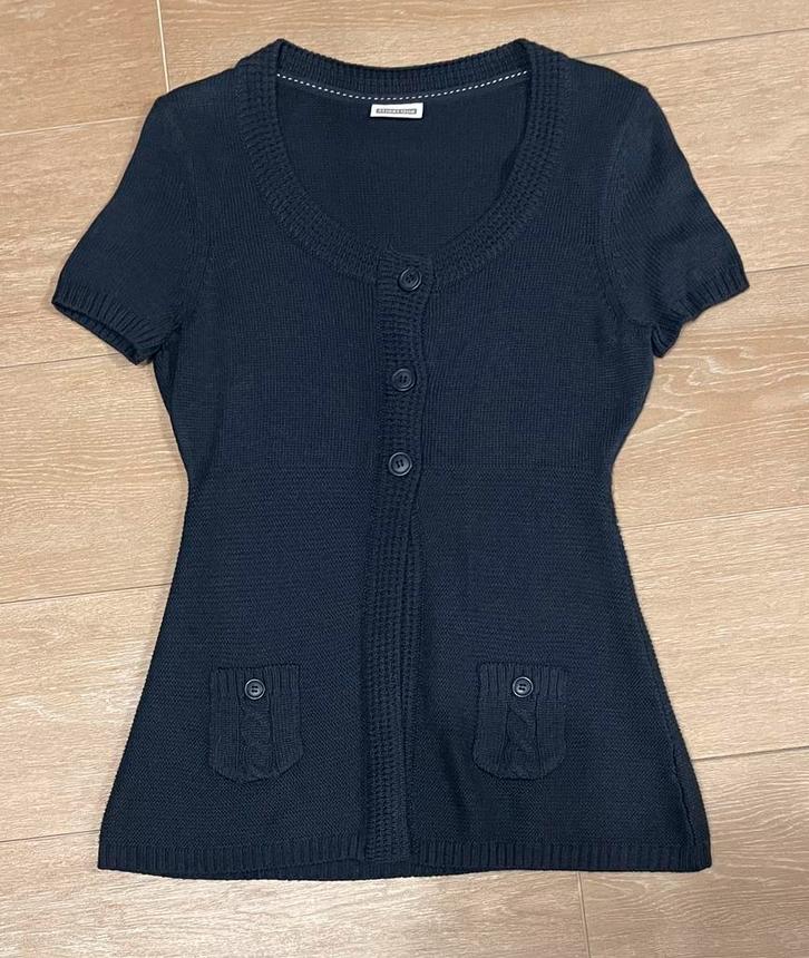 Street One vest met korte mouwen, maat 40, Kleding | Dames, Truien en Vesten, Zo goed als nieuw, Maat 38/40 (M), Blauw, Ophalen of Verzenden