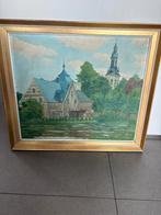 Schilderij Abdij van park, Antiek en Kunst, Kunst | Schilderijen | Klassiek, Ophalen