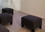 koopje! Ikea voetenbank - per 4 stuks - vierkant - grijs, Modern, tijdloos, Enlèvement, 50 à 75 cm, 50 à 75 cm