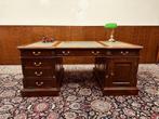 Klassiek Engels Chesterfield Bureau Partnerdesk, Antiek en Kunst, Antiek | Kantoor en Zakelijk, Ophalen of Verzenden