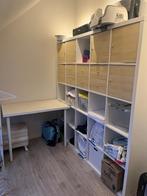 Meubel met bureau, Avec tablette(s), 25 à 50 cm, 200 cm ou plus, Comme neuf