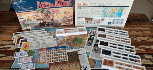 Vintage 1984 MB Gamemasters Axis & Allies (zeldzaam), Hobby en Vrije tijd, Gezelschapsspellen | Bordspellen, Zo goed als nieuw