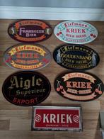 Diverse glacoide reclame bordjes kriek., Comme neuf, Enlèvement ou Envoi