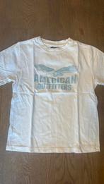 Witte tshirt american outfitters medium, Enlèvement ou Envoi, Utilisé, Garçon, Chemise ou À manches longues