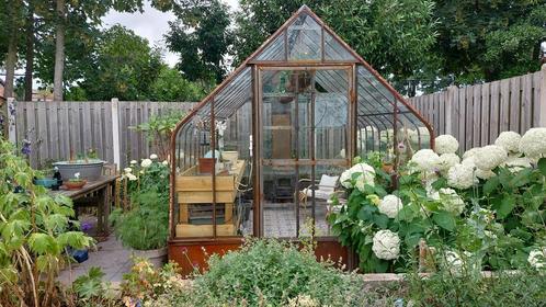 Kas serre 250 x 350 x 250 cm zelfbouw of installatie, Tuin en Terras, Kassen, Zo goed als nieuw, Kweekkas, Staal, Glas, Ophalen of Verzenden