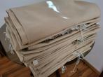5x 2 gordijnen met stroplint, Huis en Inrichting, Stoffering | Gordijnen en Lamellen, Ophalen, Gebruikt, 100 tot 150 cm, Beige