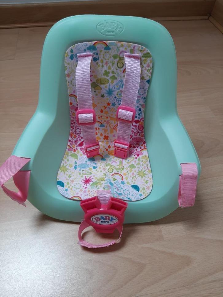 Babyborn fietsstoeltje +helm, Kinderen en Baby's, Speelgoed | Overig, Zo goed als nieuw, Jongen of Meisje, Ophalen
