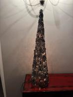 Piramide zilveren kerstboom met lichtjes, Diversen, Kerst, Ophalen, Zo goed als nieuw