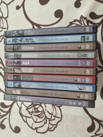 waargebeurde filmcollectie 10 DVD's beschikbaar voor biedingen