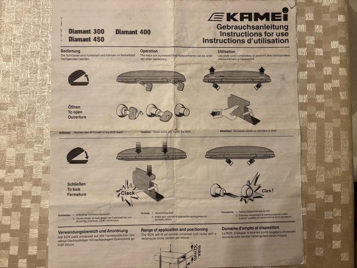 Kamei Diamant 400 dakkoffer, Auto diversen, Dakkoffers, Gebruikt, Ophalen